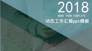 Template ppt laporan kerja dinamis