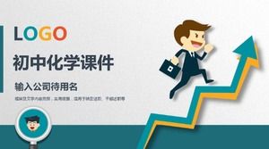 Unduhan template PPT courseware kimia sekolah menengah pertama