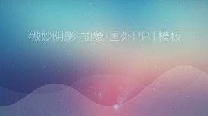 İnce gölge-soyut-yabancı PPT şablonu