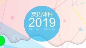 Unduhan template slide PPT courseware bahasa Inggris