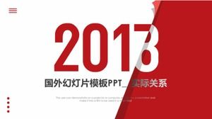 國外幻燈片模板PPT__實際關係