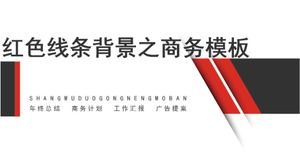 Download von Geschäftsvorlagen mit rotem Linienhintergrund