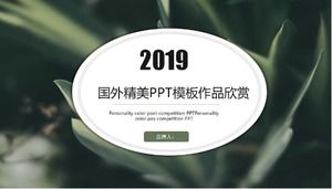 L'apprezzamento del modello PPT squisito straniero funziona