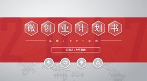 Modello ppt di visualizzazione del piano aziendale per studenti universitari