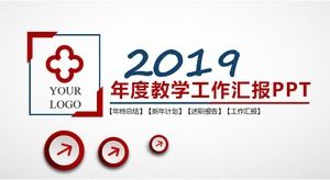 Einfache und frische PPT-Vorlage für den Unterrichtsarbeitsbericht