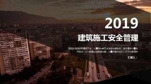 Construction safety management ppt template