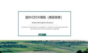 قالب عرض الشرائح الأجنبي (خلفية جميلة)