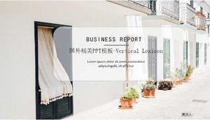 Șablon străin rafinat PPT-Lexicon vertical