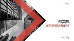 Polityka zarządzania firmą PPT szablon tła do pobrania