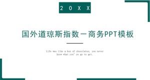 Zagraniczne indeksy Dow Jones — biznesowe szablony PPT