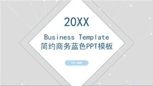 Simple business blue PPT template