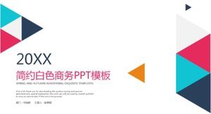 Plantilla PPT de negocios blanca simple: salir a trabajar