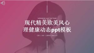 قالب باور بوينت ديناميكي للصحة العقلية على الطراز الأوروبي والأمريكي الحديث والرائع