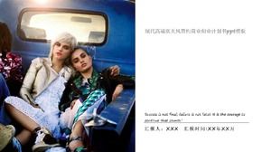 النمط الأوروبي والأمريكي الحديث الراقية خطة عمل بسيطة قالب باور بوينت