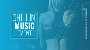 Blue European and American simple atmosphere business work report summary ppt template