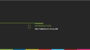 High-End-Atmosphäre Sinn europäischen und amerikanischen Stil Jahresende Arbeitszusammenfassung ppt-Vorlage