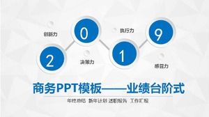 Template PPT bisnis - langkah kinerja