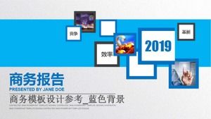 Business Template Design Reference_Blue Background