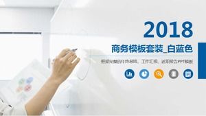 Ensemble de modèles d'entreprise _ blanc bleu