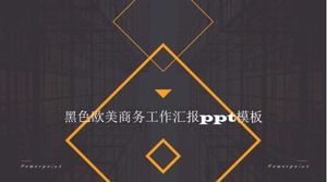 Modello ppt di rapporto di lavoro nero europeo e americano