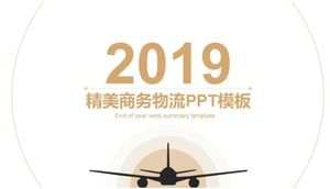 Modelo de PPT de logística de negócios requintado