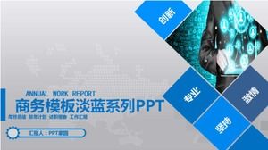 Modelo de negócios série azul claro