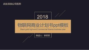 Nesnelerin İnterneti iş planı ppt şablonu