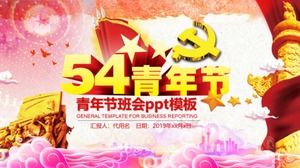 Modelo de ppt de reunião de classe do dia da juventude