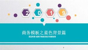 Business Template Blue Background