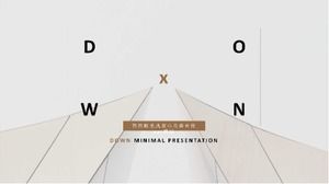 Simple European and American style love public welfare publicity ppt template