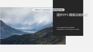 Foreign PPT-Exquisite animation template