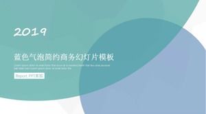 Unduhan template slideshow bisnis sederhana gelembung biru