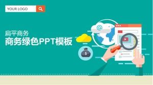 Descărcare șablon PPT verde pentru afaceri