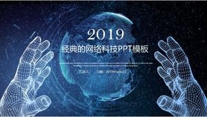 Klasyczny szablon technologii sieciowej PPT