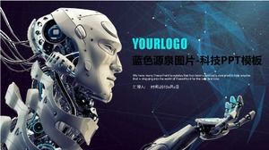 Blue Source Picture-Technology PPT-Vorlage