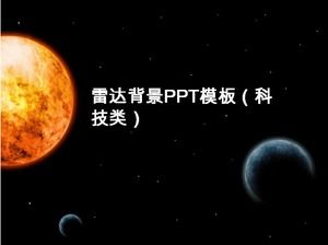 Șablon PPT de fundal radar (tehnologie)