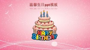 暖かい誕生日のpptテンプレート