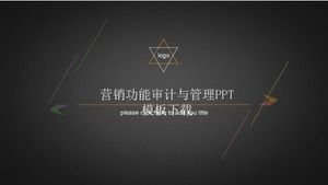 Download do modelo de PPT de auditoria e gerenciamento de funções de marketing