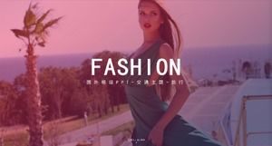 幻灯片模板-外国女性