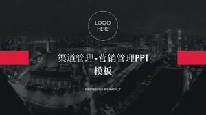 Kanal yönetimi-pazarlama yönetimi PPT şablonu