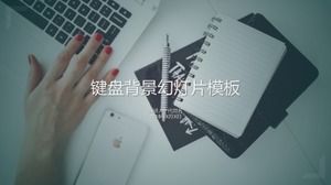 Keyboard Background Slideshow Template