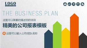 Exquisite company report PPT template download