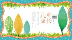 En son çizgi film PPT şablonu ücretsiz indir