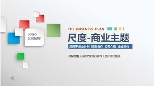 スケール-ビジネステーマ-PPTテンプレート