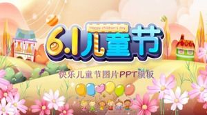 Download de modelo de PPT de imagem de feliz dia das crianças