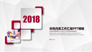 Modelo de ppt de relatório de trabalho mensal de compra
