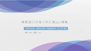 Templat ppt laporan kerja bulanan departemen penjualan