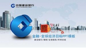 Finans - Küresel Ekonomik Hedefler PPT Şablonu