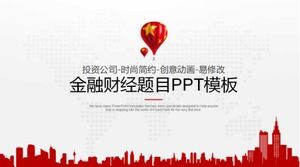 Mali ve mali konular PPT şablonu