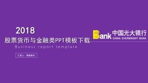 Stock currency and finance PPT template download